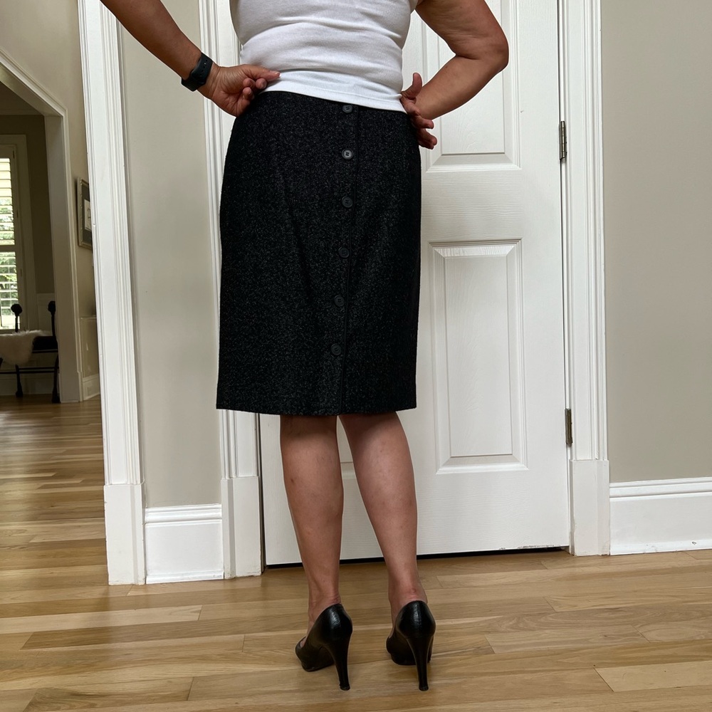 Club Monaco black tweed pencil skirt